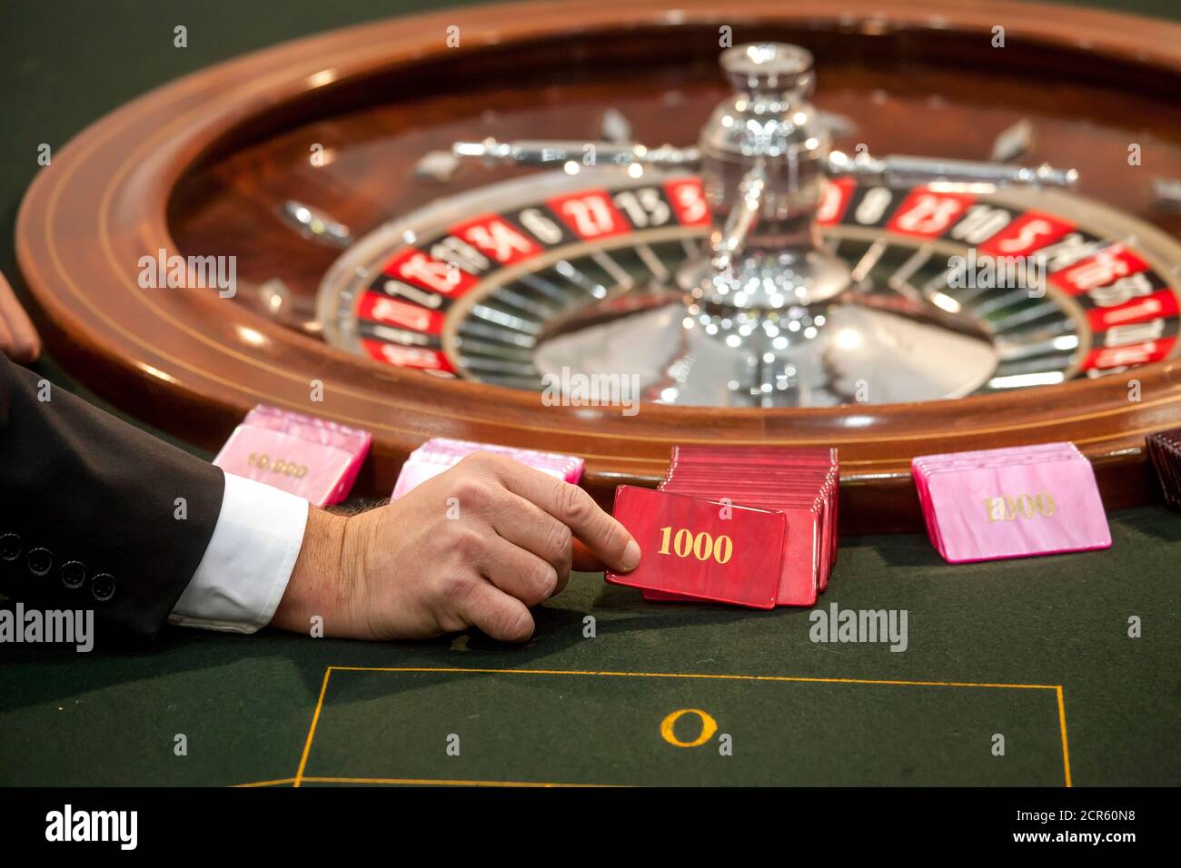 Roulette game, here on the occasion of the ima, the international trade  fair for entertainment and vending machines, Düsseldorf, North Stock Photo  - Alamy