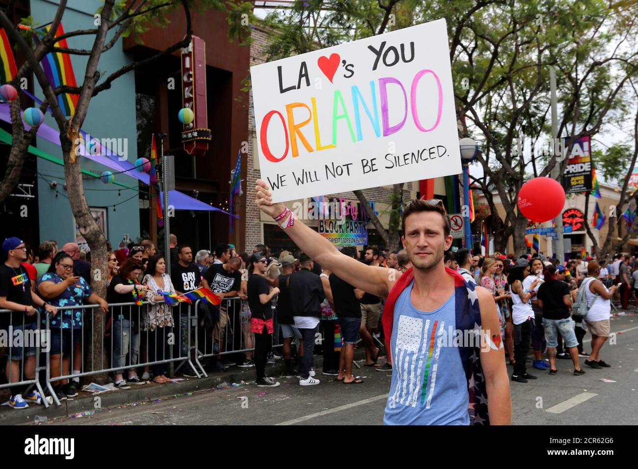 Los angeles pride parade 2016 hi-res stock photography and images - Alamy