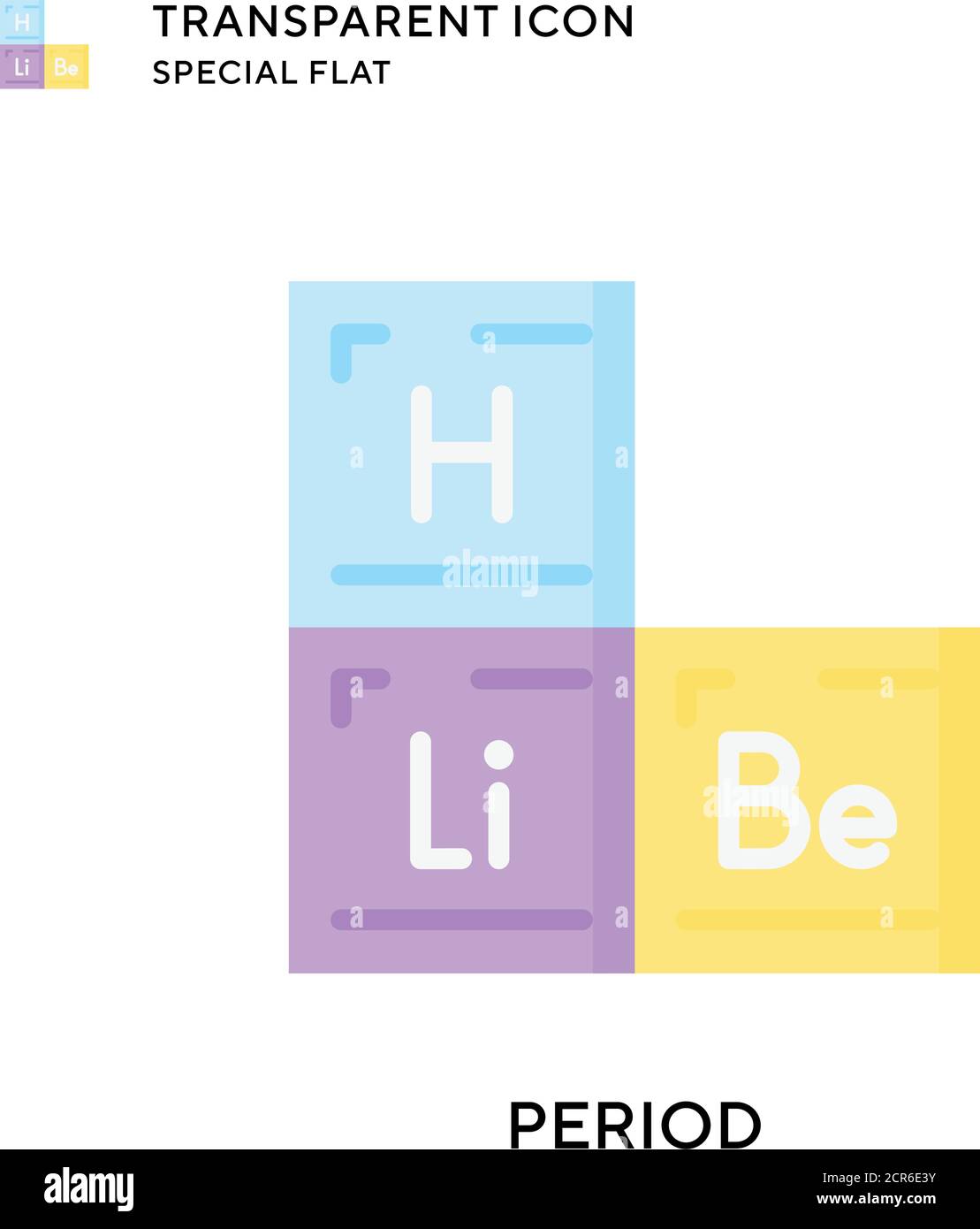 Period vector icon. Flat style illustration. EPS 10 vector Stock Vector