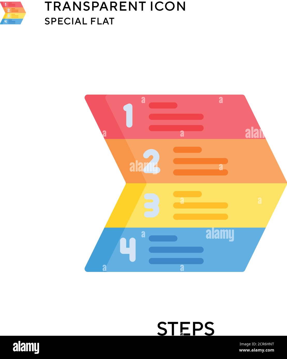 Steps vector icon. Flat style illustration. EPS 10 vector Stock Vector ...