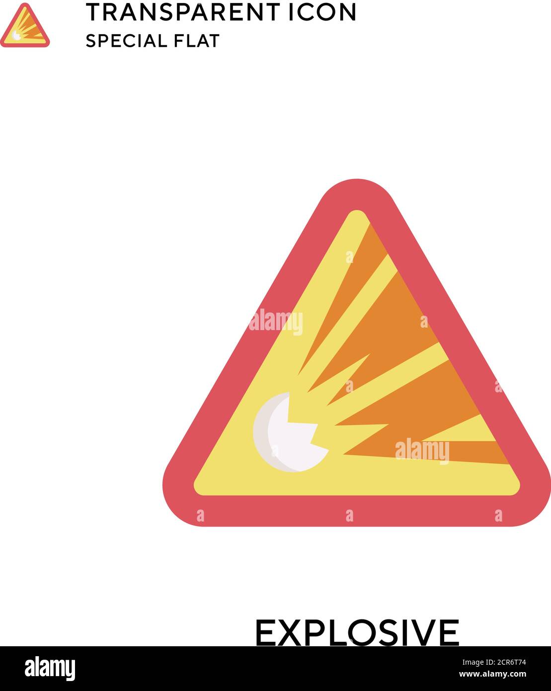 Explosive vector icon. Flat style illustration. EPS 10 vector Stock ...