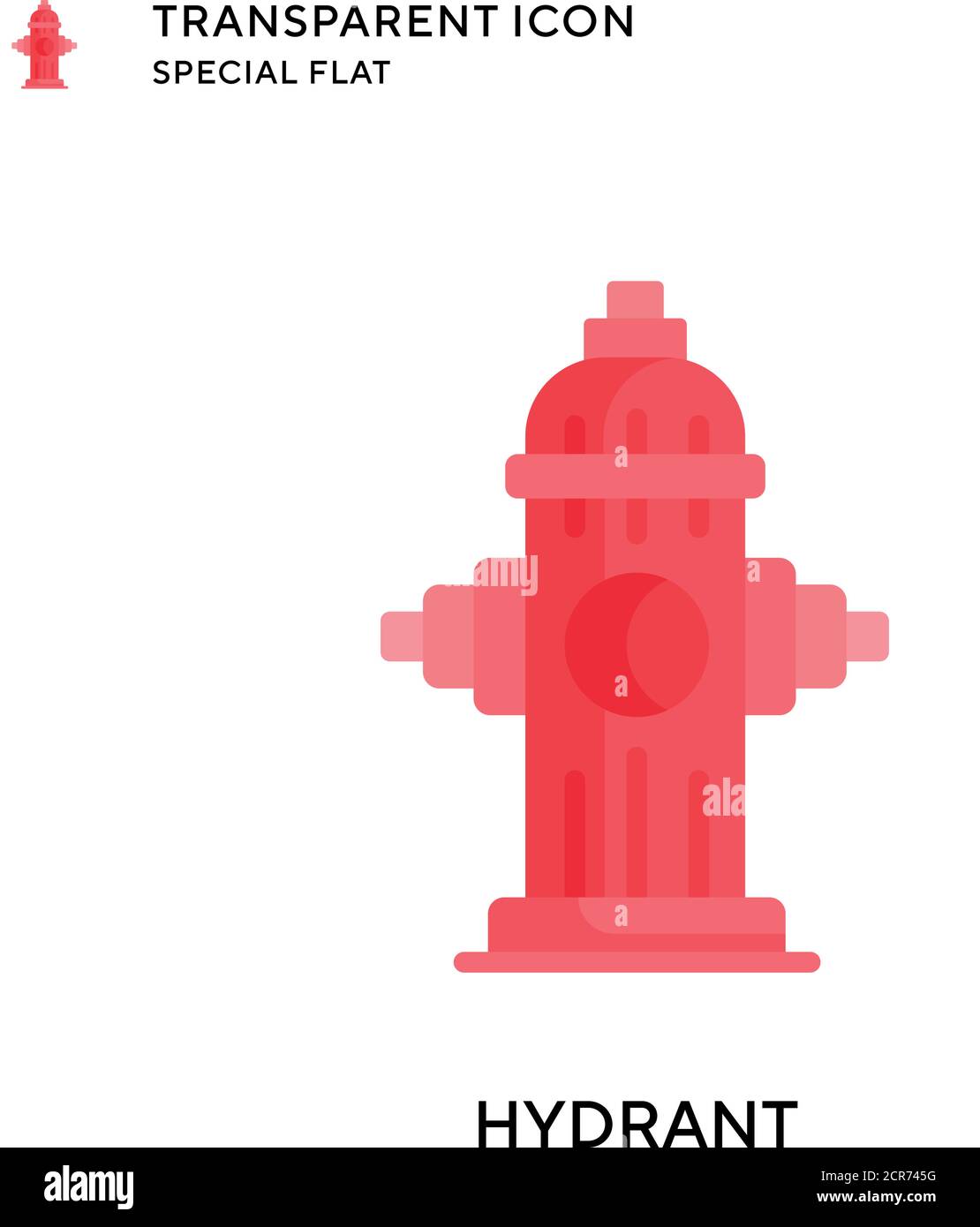 Hydrant vector icon. Flat style illustration. EPS 10 vector Stock ...
