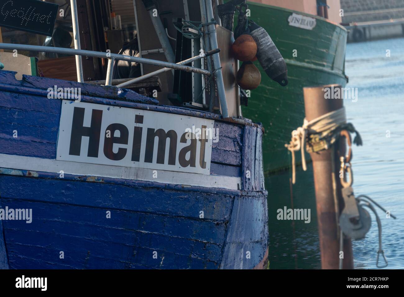 Germany, Mecklenburg-Western Pomerania, Sassnitz, fishing cutter home, Ruegen island, Baltic Sea Stock Photo
