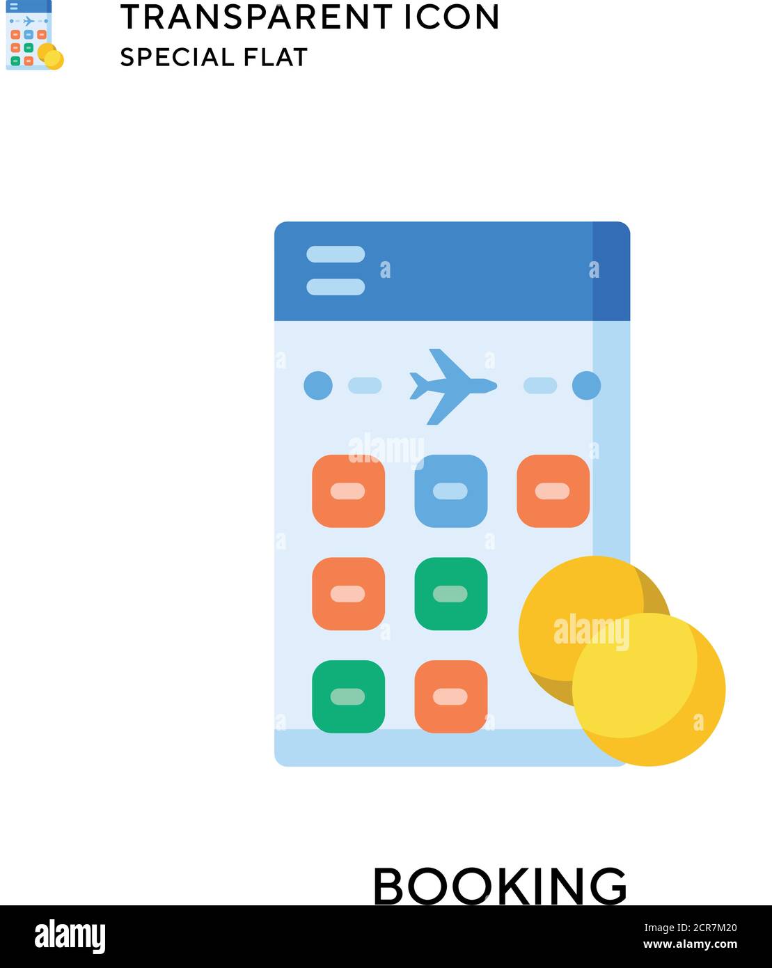 Booking vector icon. Flat style illustration. EPS 10 vector Stock ...