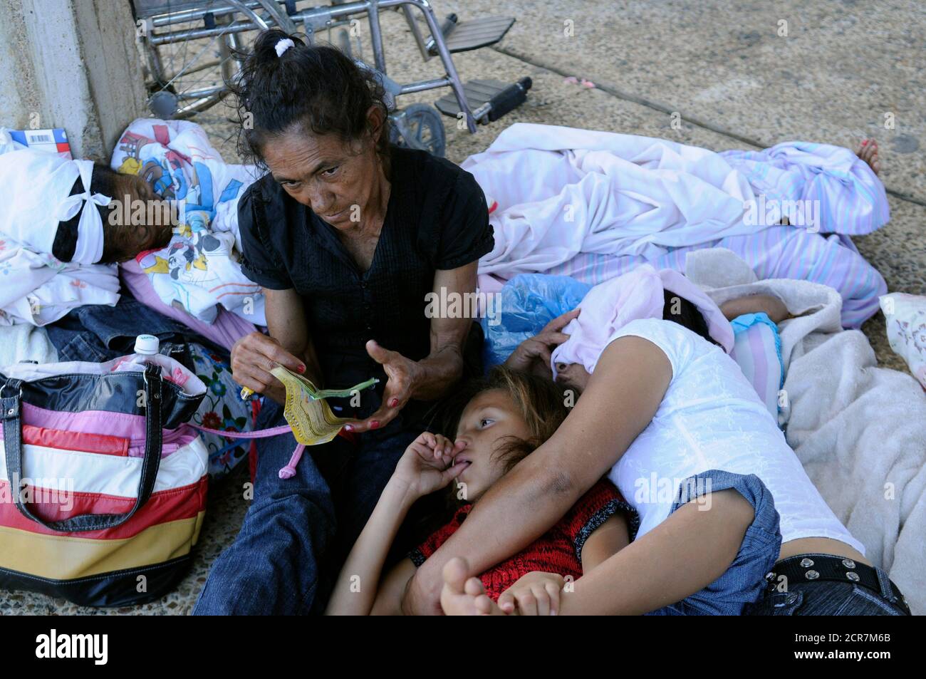 Catholics Rest Outside The Virgin Of Altagracia Basilica On The Eve Of The Virgin Of Altagracia Day In Higuey 155 Km 96 Miles East Of Santo Domingo January 13 Thousands Of