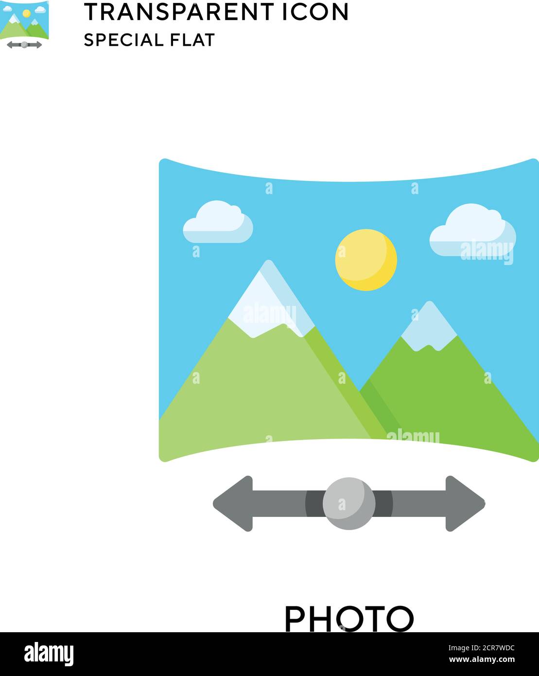 Photo vector icon. Flat style illustration. EPS 10 vector Stock Vector ...
