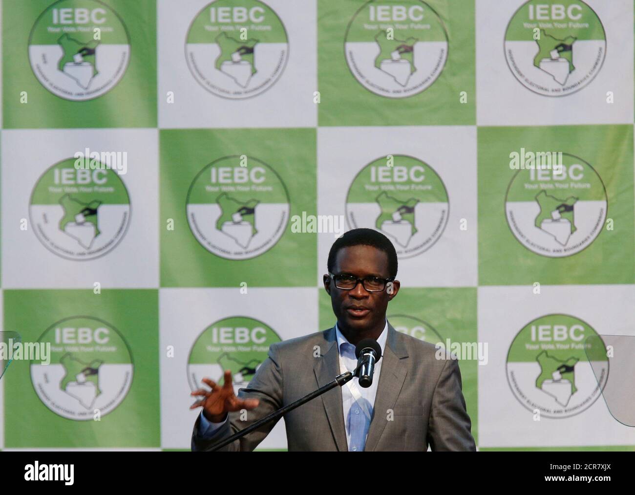 Chief Electoral Officer Of Kenya S Independent Electoral And Boundaries Commission Iebc Ezra Chiloba Speaks During A News Conference Ahead Of The Announcement Of The Winner Of Polls In Kenya S Election At The