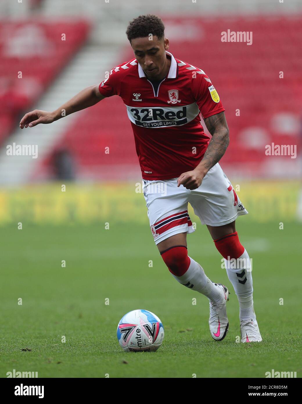 MIDDLESBROUGH, ENGLAND. SEPTEMBER 19TH Marcus Tavernier of Middlesbrough during the Sky Bet Championship match between Middlesbrough and Bournemouth at the Riverside Stadium, Middlesbrough. (Credit: Mark Fletcher | MI News) Credit: MI News & Sport /Alamy Live News Stock Photo