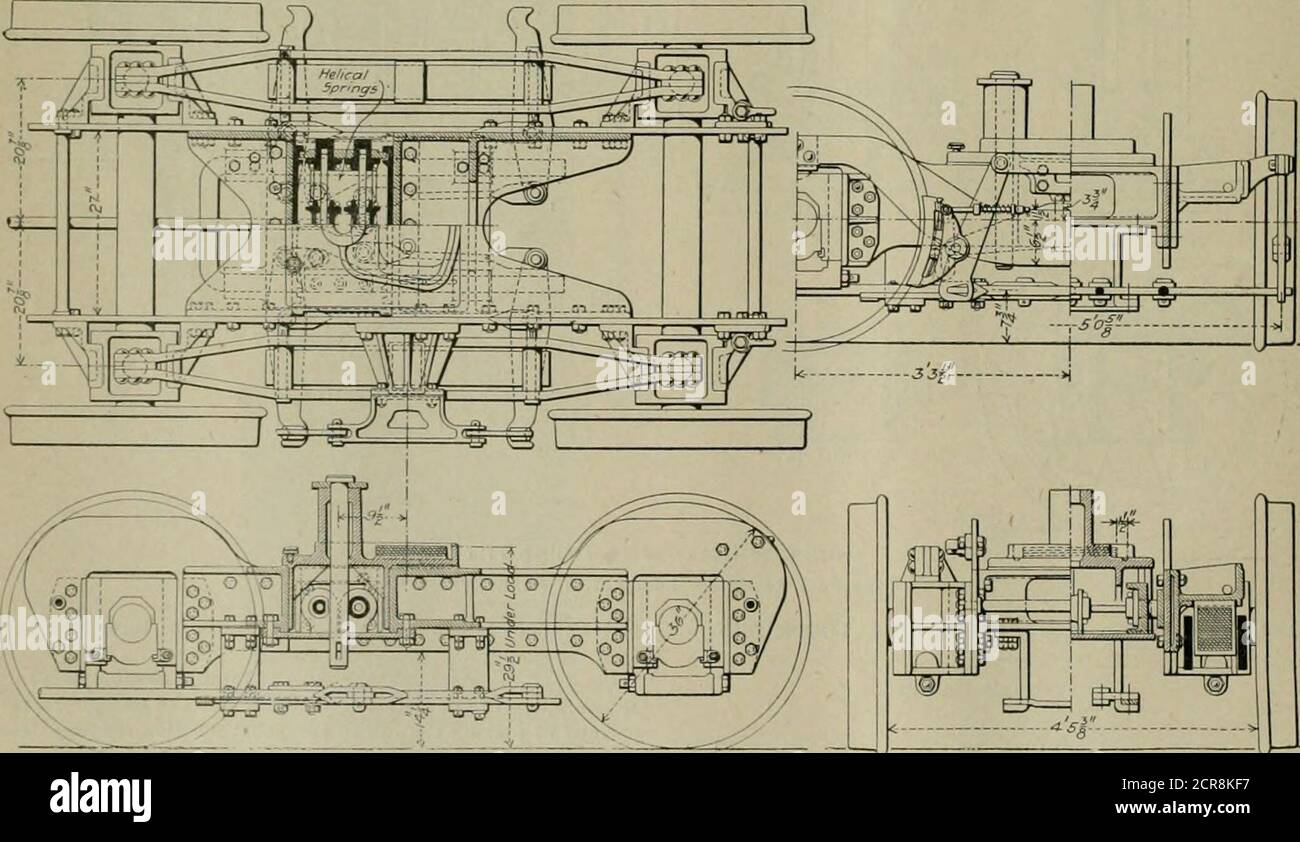 . American engineer and railroad journal . trailing wheels 33.775 30,917 Weigh! of engine in working order 173.450 176,600 I of tender loaded 90,000 Ratio heating surface to grate area 34.2 47.56 Ratio tube heating surface to firebox heating surface 9.6 14.9 Tractive power per pound M. E. P 136.6 136.6 Tractive power per pound M. E. P. at 4-5 boiler pressure. 20,220 22,400 Trailing wheels, diameter 56 ins. 50 ins. Trailing axle journal, size of 7 x 11% 7-x 11% assenger Atlantic E3 E3a 80 80 9 Mi 113 9Mi xl3 7 ft. 6 ins. 7 ft. 5 ins. 30 ft. 9 Mi ins. 30 ft. 9 Mi Ins. 60 ft. 1 13-16 ins. 60 ft. Stock Photo