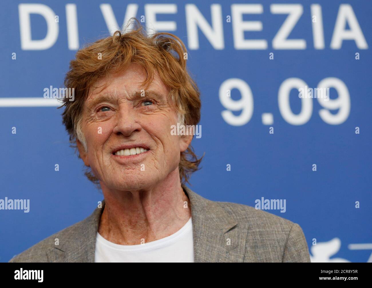 Actor Robert Redford poses during a photocall for the movie Our Souls at Night at the 74th Venice Film Festival in Venice, Italy September 1, 2017. REUTERS/Alessandro Bianchi Stock Photo