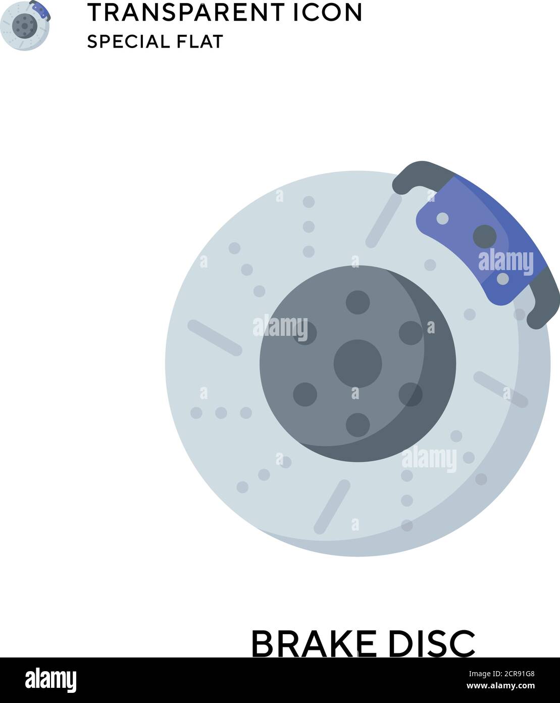 Brake disc vector icon. Flat style illustration. EPS 10 vector Stock ...