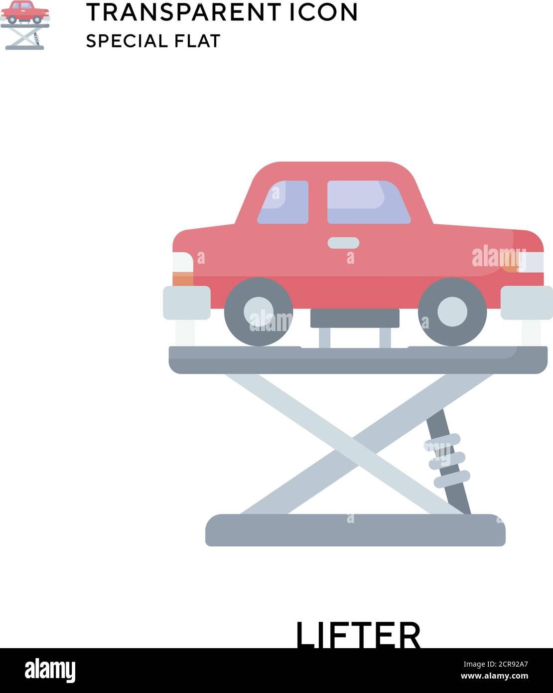 Lifter vector icon. Flat style illustration. EPS 10 vector Stock Vector ...