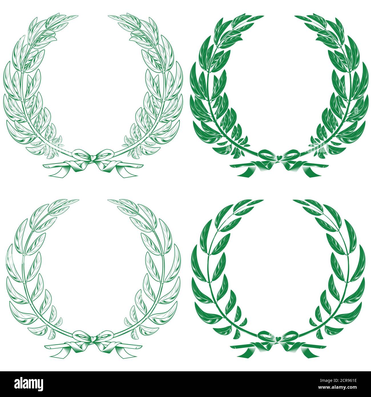 Laurel wreaths vector hires stock photography and images Alamy