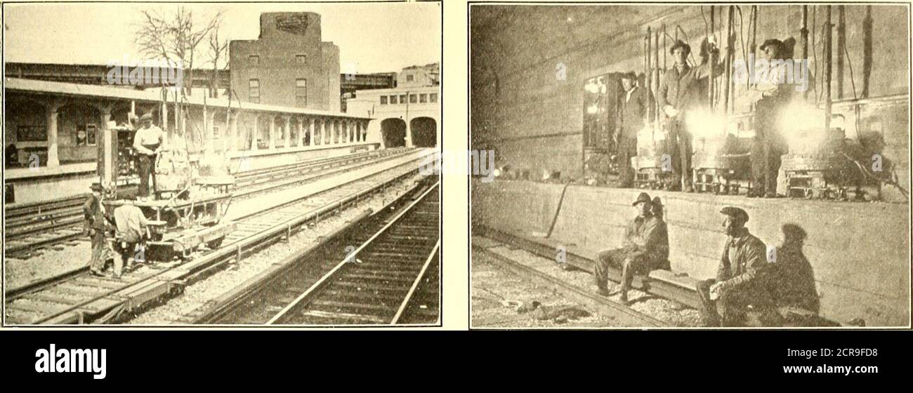 . Electric railway journal . THIRDRAIL BONDING THREE OPERATIONS IN