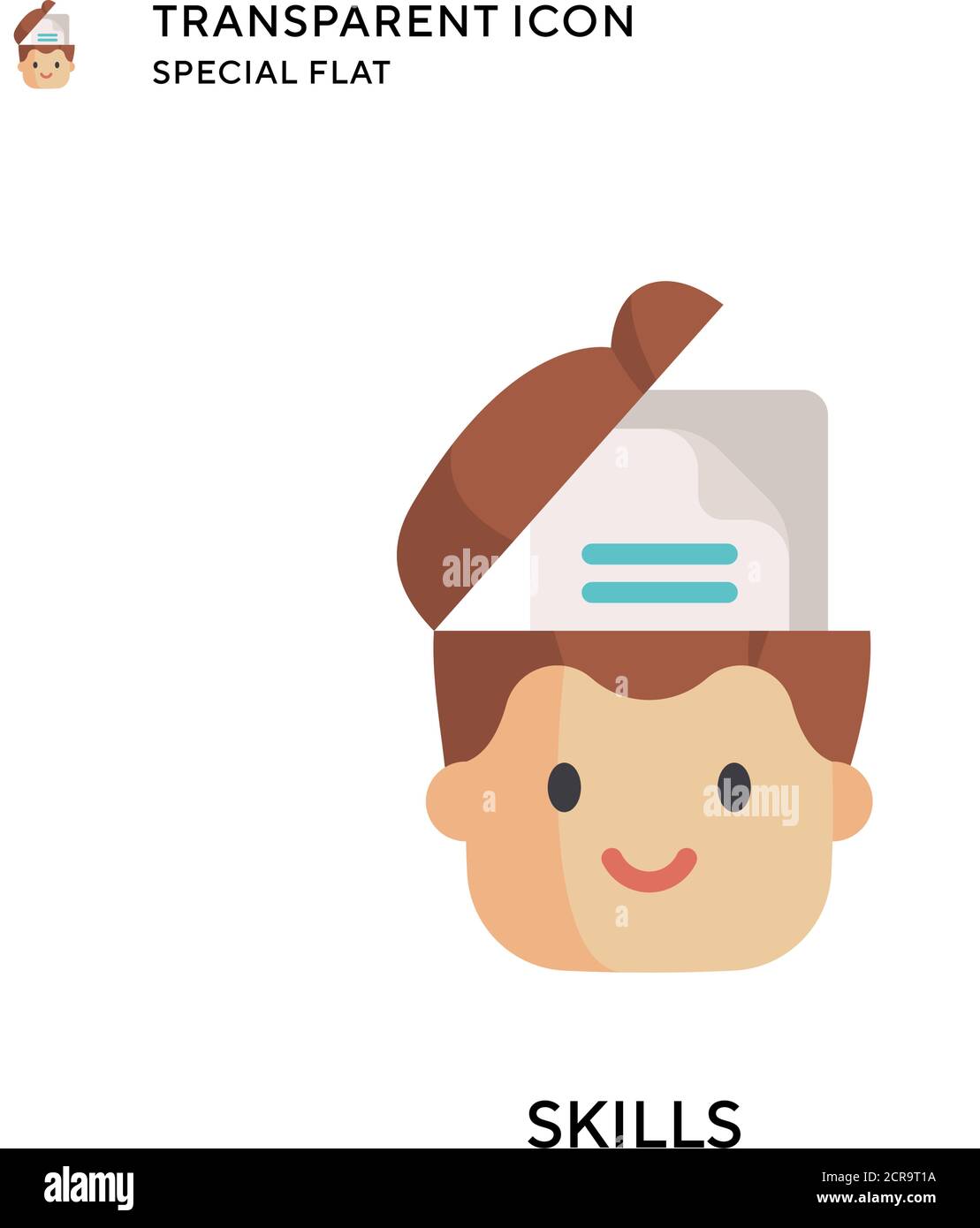 Skills vector icon. Flat style illustration. EPS 10 vector Stock Vector ...