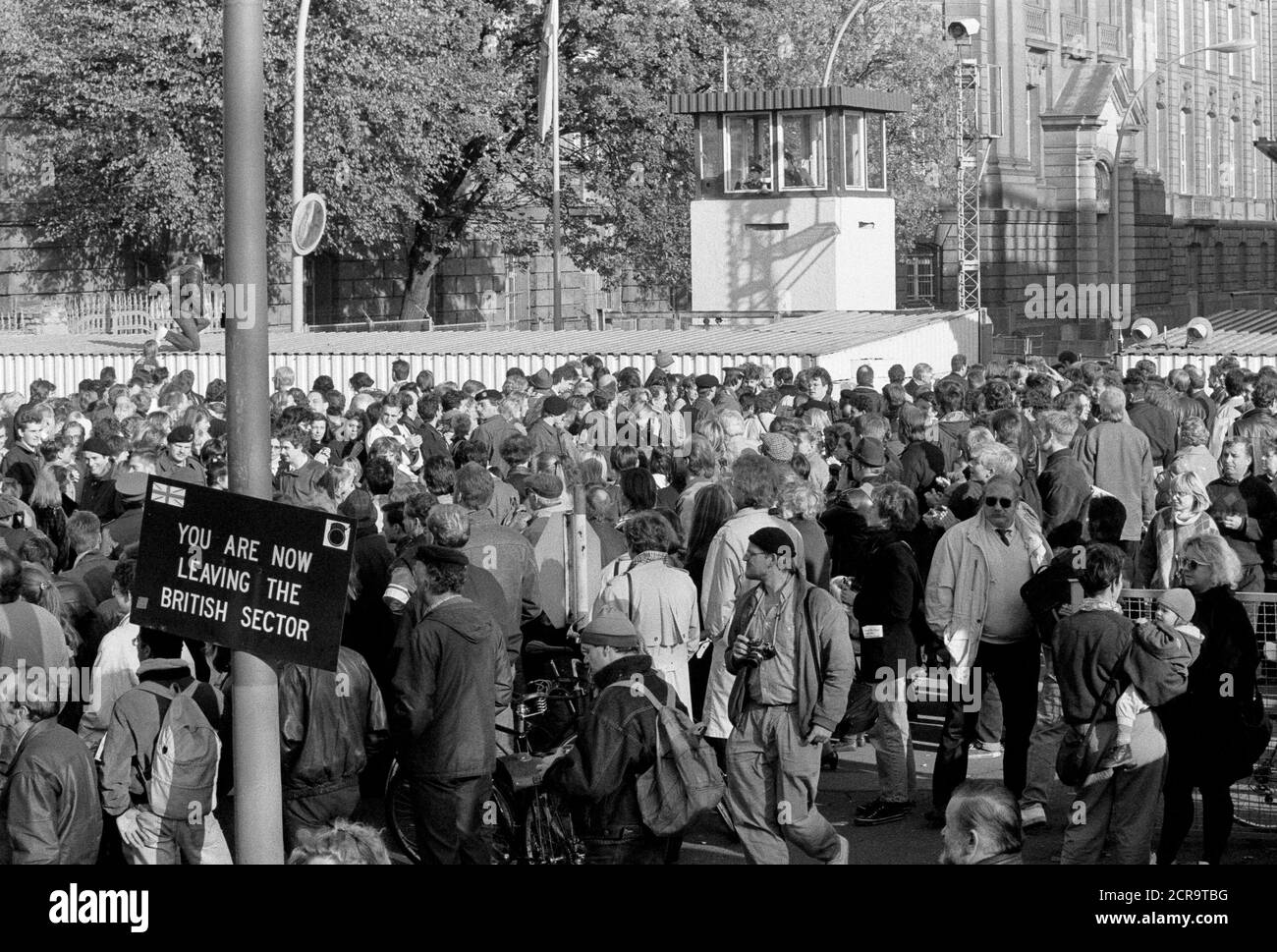 East german border crossing Black and White Stock Photos & Images - Alamy
