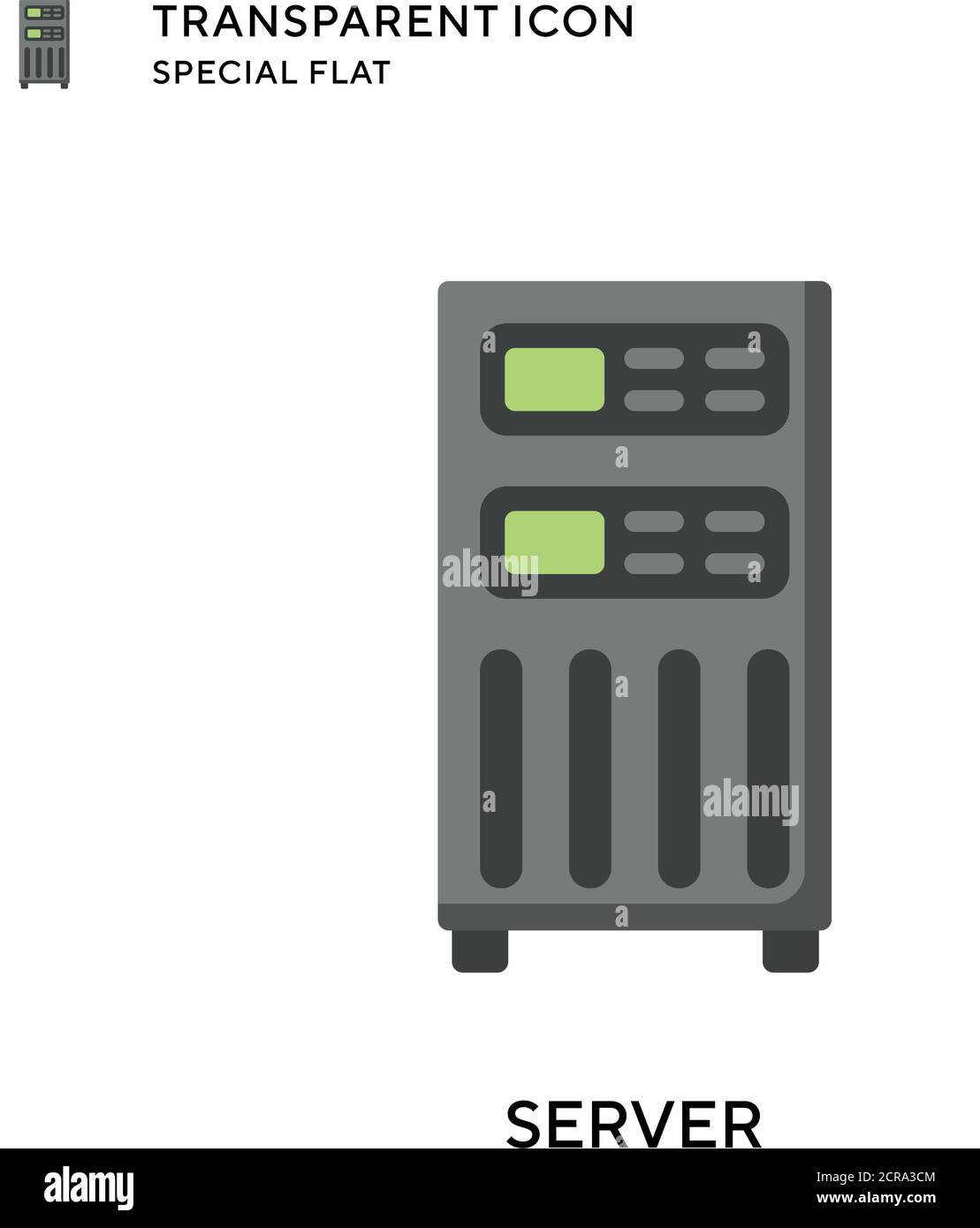 Server vector icon. Flat style illustration. EPS 10 vector Stock Vector ...