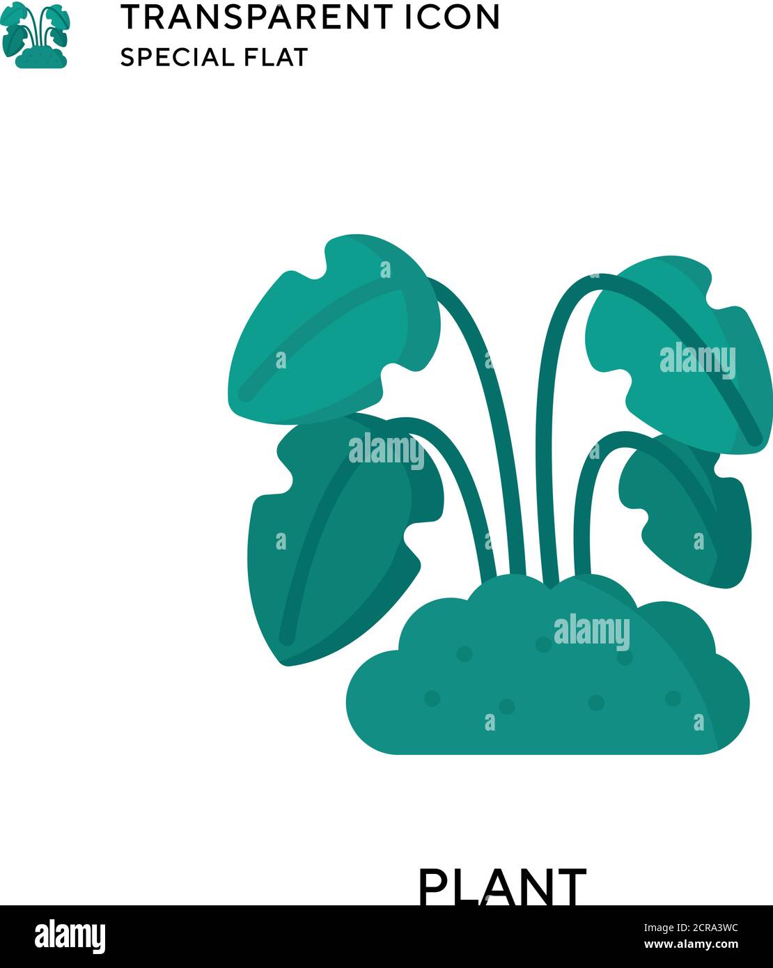 Plant vector icon. Flat style illustration. EPS 10 vector Stock Vector ...