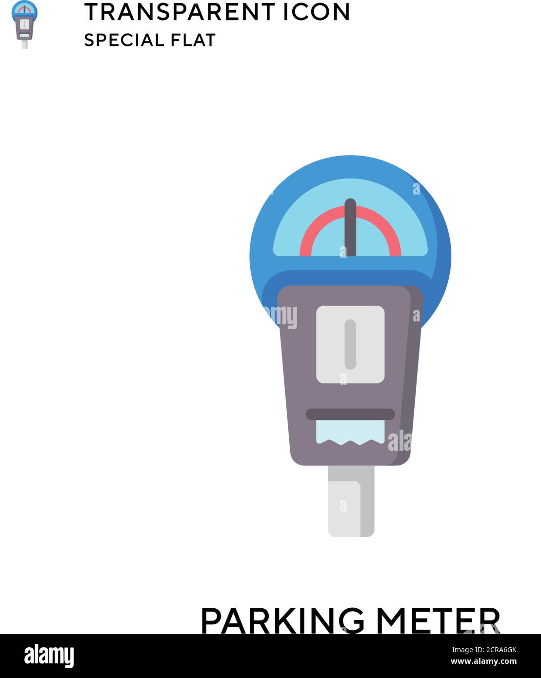 Parking meter vector icon. Flat style illustration. EPS 10 vector. Stock Vector