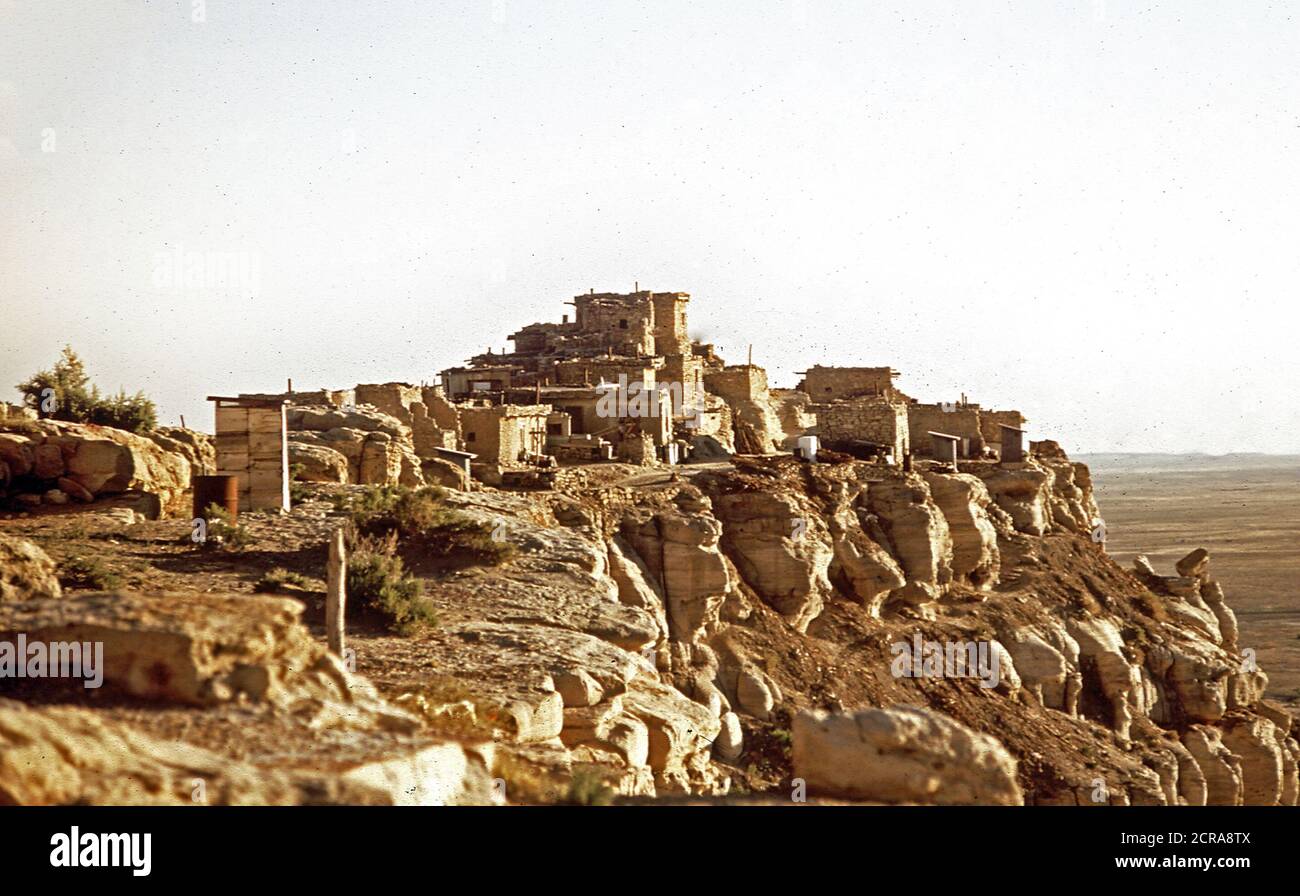 Ancient Hopi Village of Wolpi. The Hopi Reservation Occupies the Center