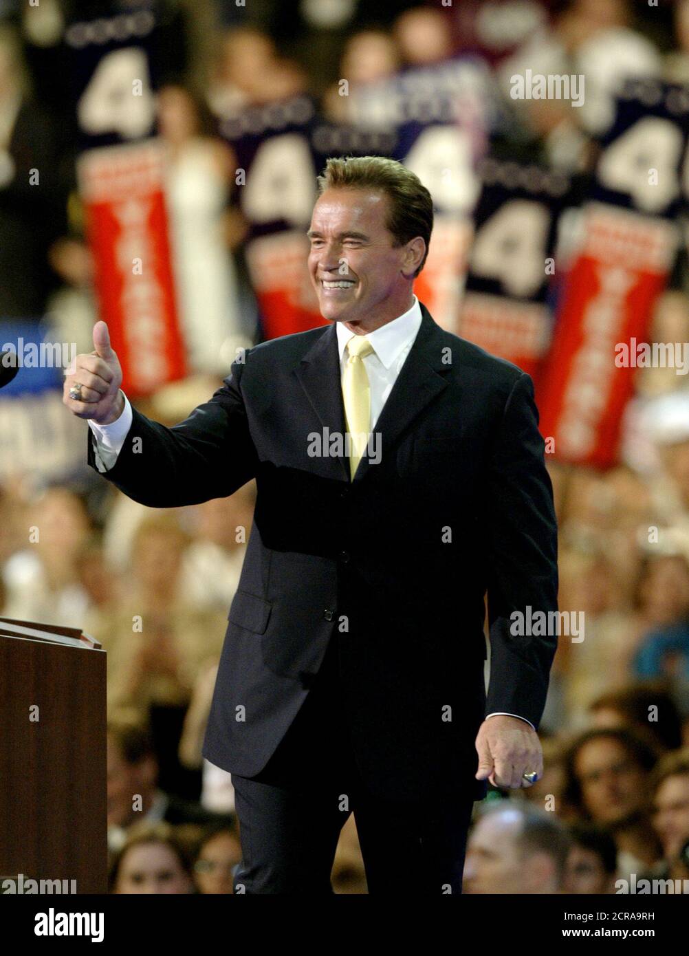 California governor arnold schwarzenegger gives hires stock