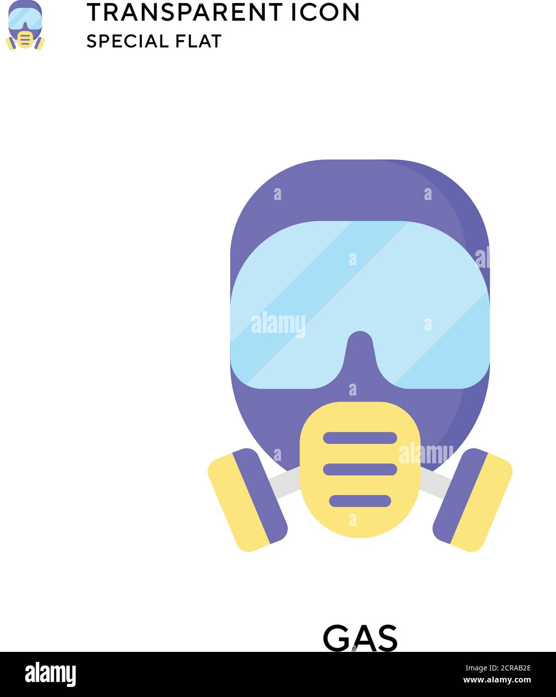 Gas vector icon. Flat style illustration. EPS 10 vector. Stock Vector