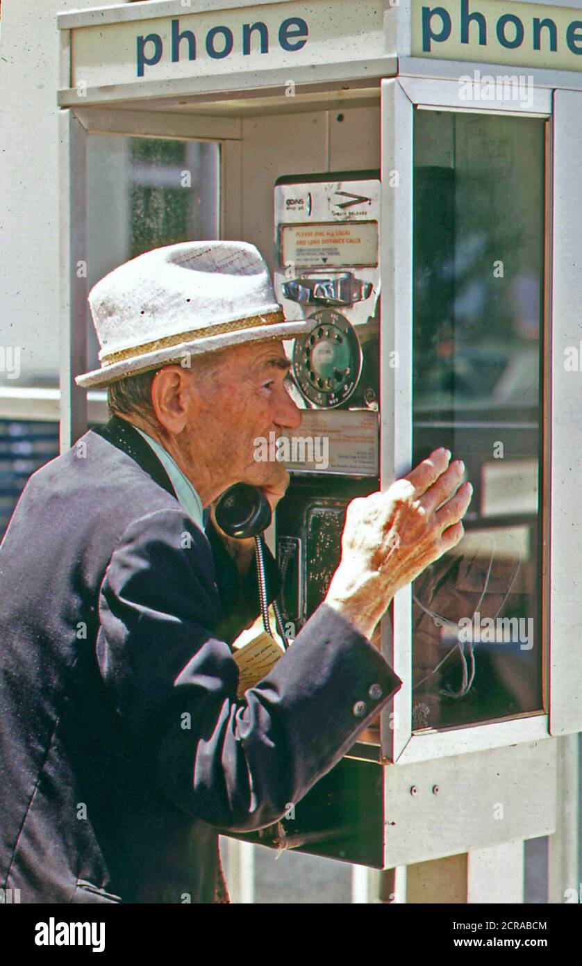 1970s phone booth hi-res stock photography and images - Alamy