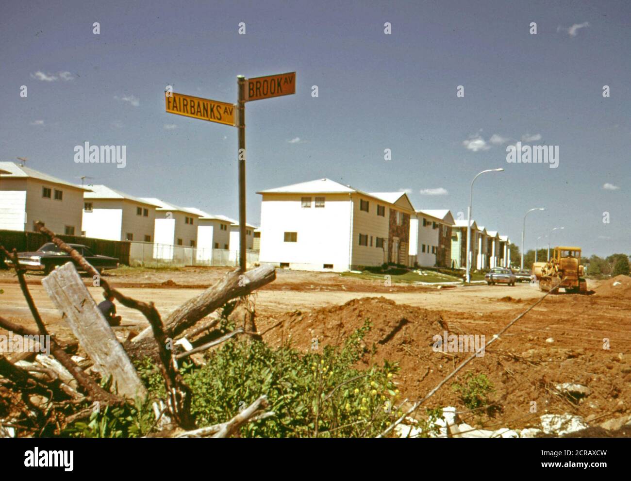 Housing Development in Great Kills Area on Staten Island 05 1973 Stock