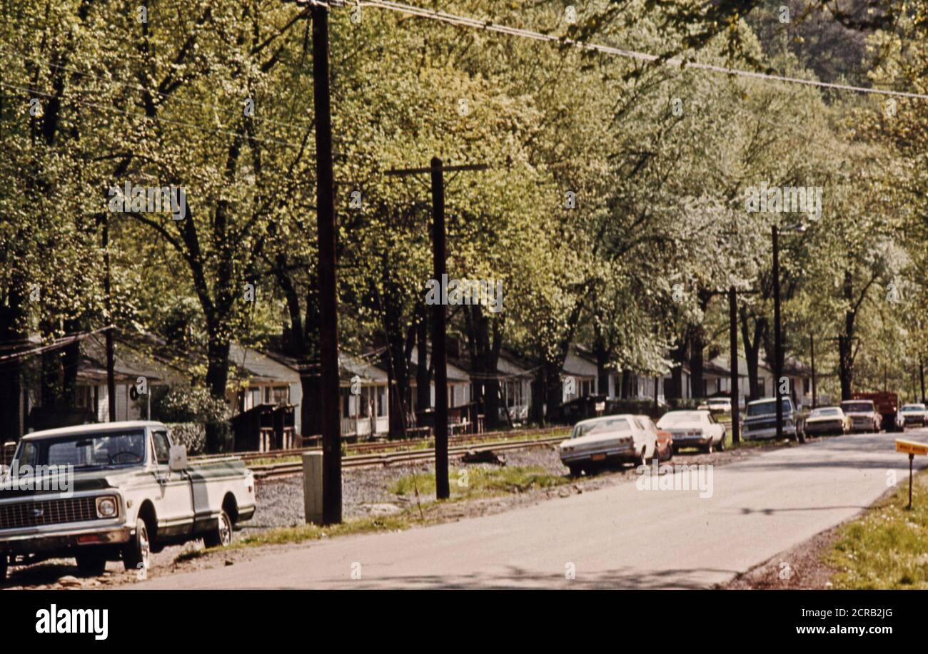 Main Street of Dehue, West Virginia, a Youngstown Steel Corporation