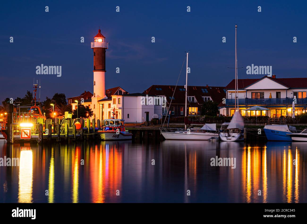 Harbor impression in Timmendorf on the island of Poel Stock Photo