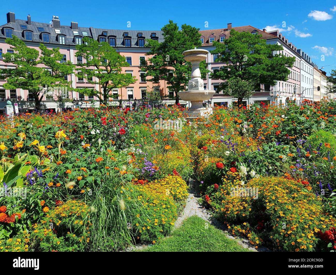 Munich, Gärtnerplatz, built in 1860 in honor of Friedrich von Gärtner