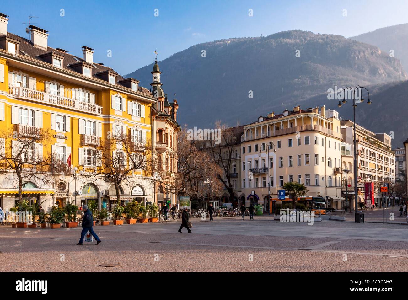 Center, Bolzano, Etschtal, Alps, South Tyrol, Italy, Europe Stock Photo