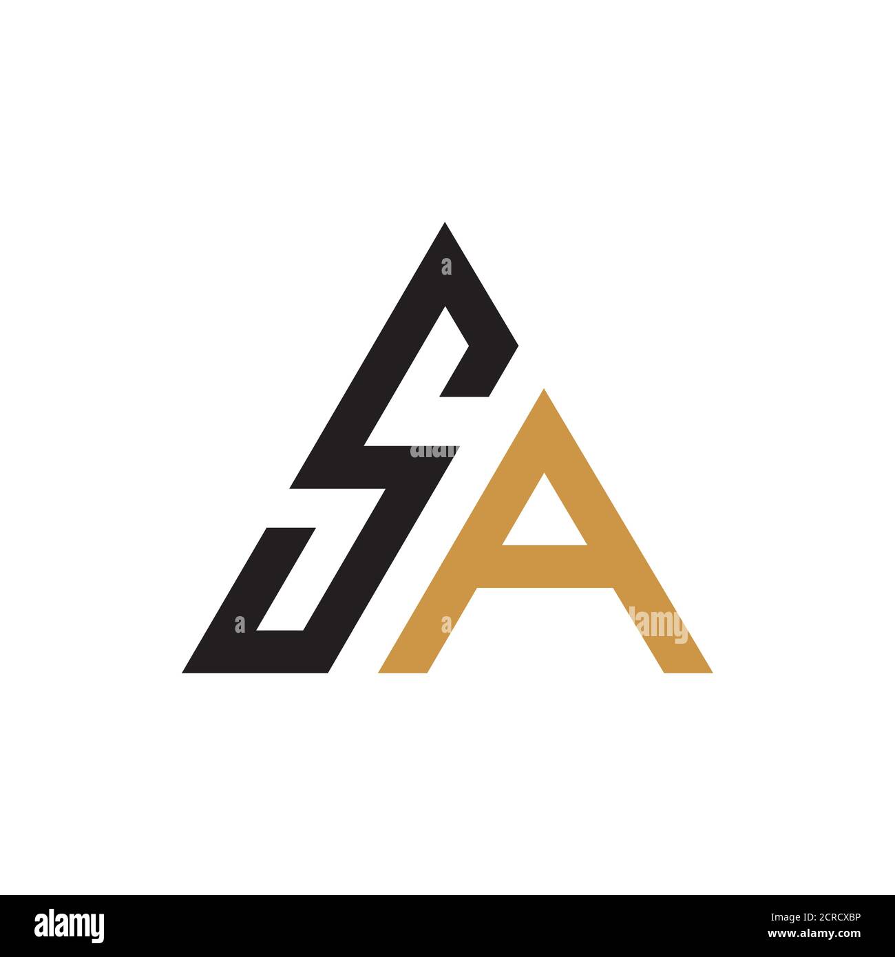 Initial letter sa logo or as logo vector design template Stock Vector ...