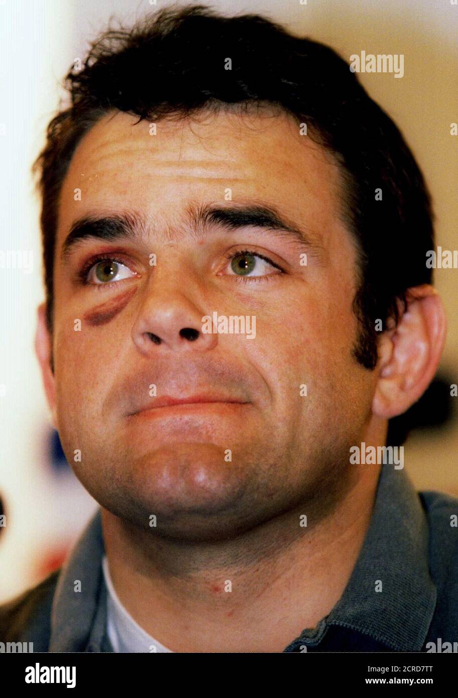 England captain will carling at the after match press conference hires stock photography and