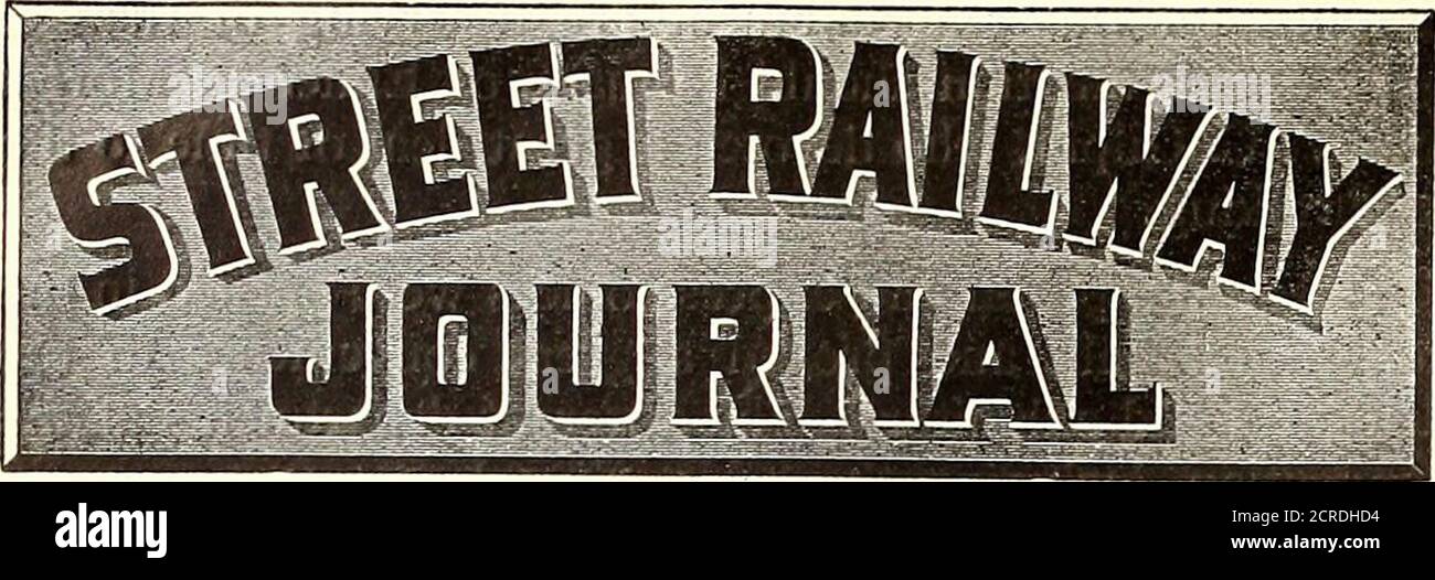. The Street railway journal . al, and John A.Brill, of Philadelphia. Others whom all would have beenglad to see were John B. Parsons, of Philadelphia, andF. A. Fuller, formerly of Chicago, but now of Wilkesbarre,and who was elected to membership in the new executivecommittee. The Brooklyn Heights Railroad Company was well rep-resented at the convention by Clinton L. Rossiter, presi-dent ; Eugene Chamberlain, superintendent of equipment;William Robbins, division superintendent, and Newton W.Bolen, division superintendent. Mr. Rossiter took an activeinterest in all the proceedings and also made Stock Photo