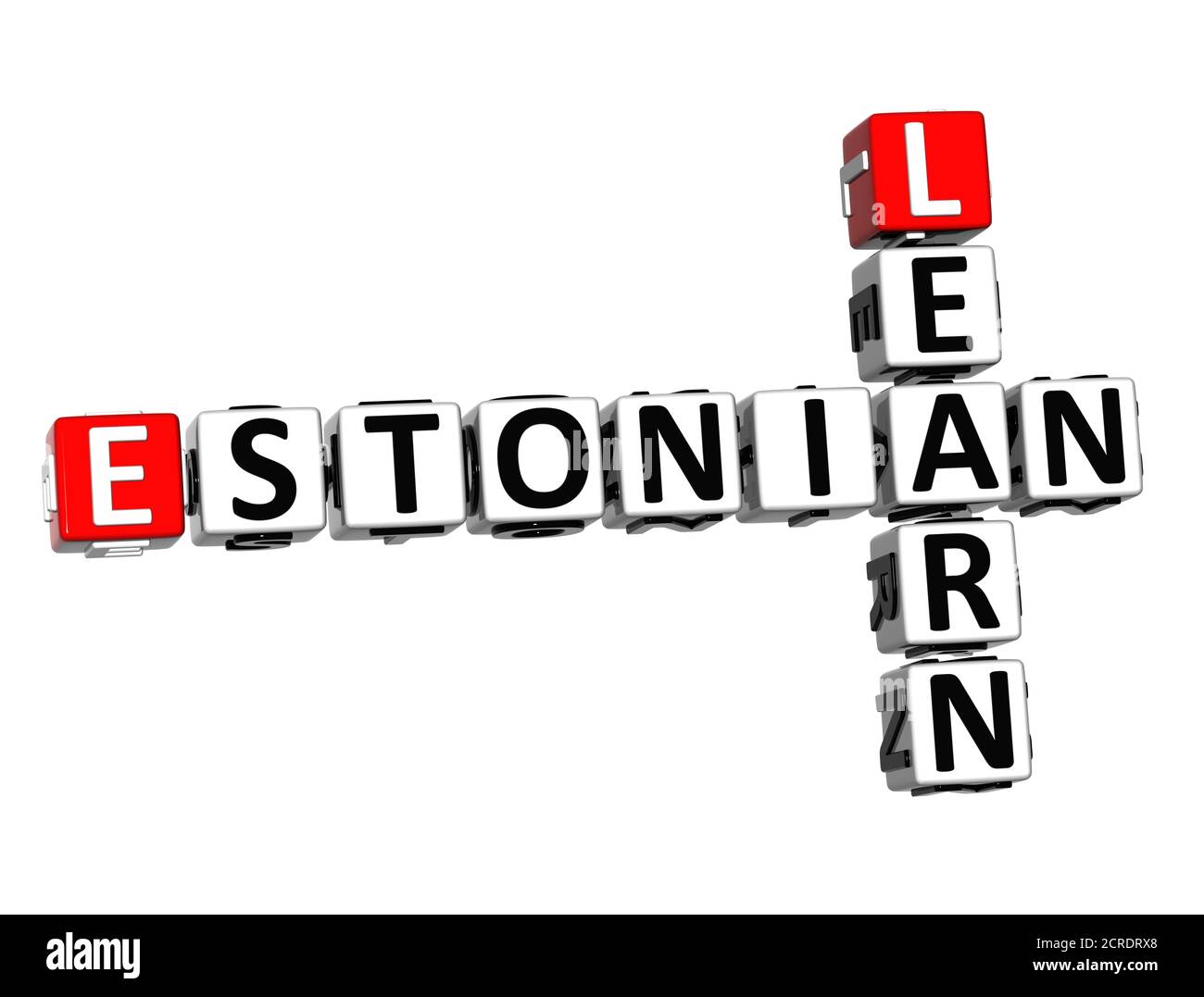 estonian-speak-learn-white-and-red-3d-crossword-puzzle-stock-photo-alamy