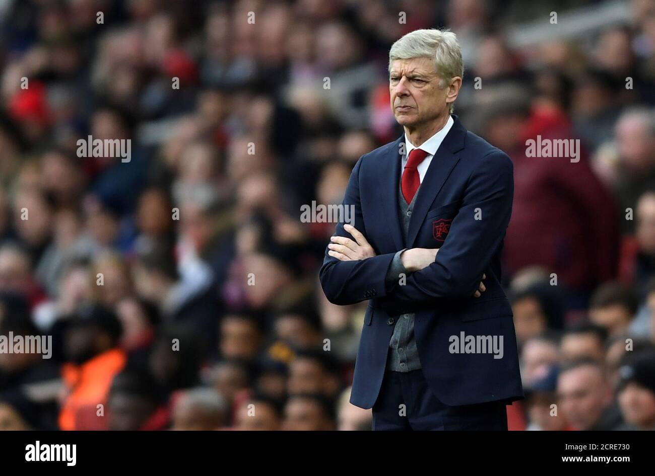 Soccer Football - Premier League - Arsenal vs Watford - Emirates Stadium, London, Britain - March 11, 2018   Arsenal manager Arsene Wenger      Action Images via Reuters/Tony O'Brien    EDITORIAL USE ONLY. No use with unauthorized audio, video, data, fixture lists, club/league logos or 'live' services. Online in-match use limited to 75 images, no video emulation. No use in betting, games or single club/league/player publications.  Please contact your account representative for further details. Stock Photo