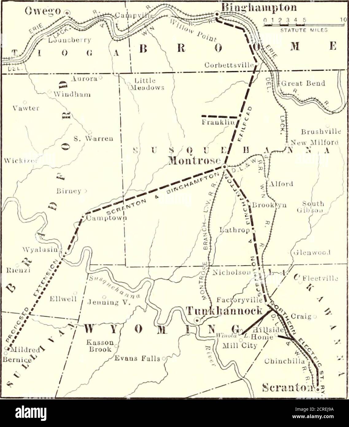 . Electric railway journal . o. 8. THE PROPOSED SCRANTONBINGHAMTON
