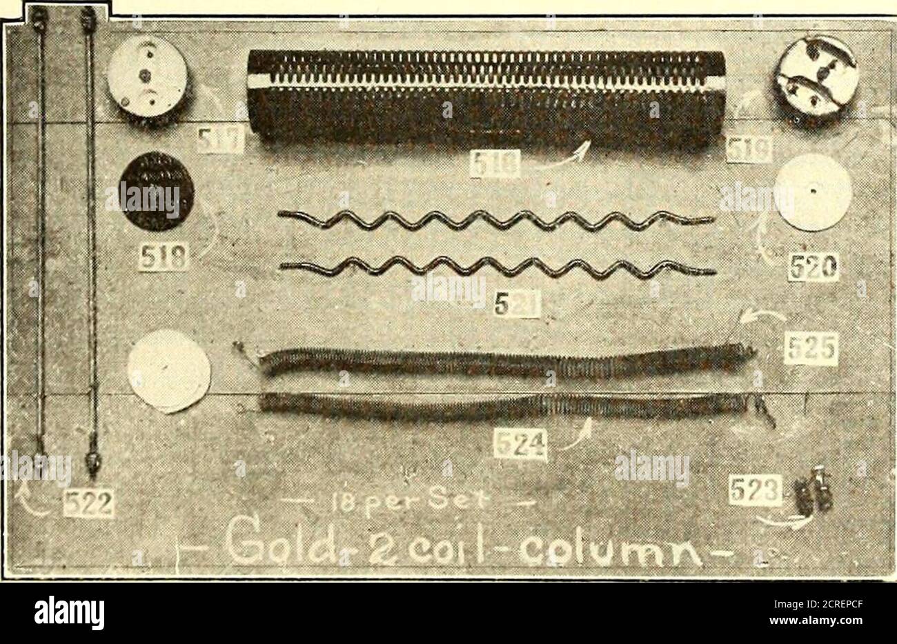 . Electric railway journal . Supply Parts of Consolidated 217 R J Heater put into first-class condition. In order to make accurate in-vestigations the men are provided with a low-reading ammeterand a voltmeter. The ammeter is used to check up the cur-rent consumption at the different switching points. If thecurrent consumption varies widely from the standard the coils. Supply Parts of Gold 2-Coil Column Heater and their connections are examined. The voltmeter is used toget the drop of potential across the heaters and to ground;also to trace the connections when determining if wrong coilsare in Stock Photo