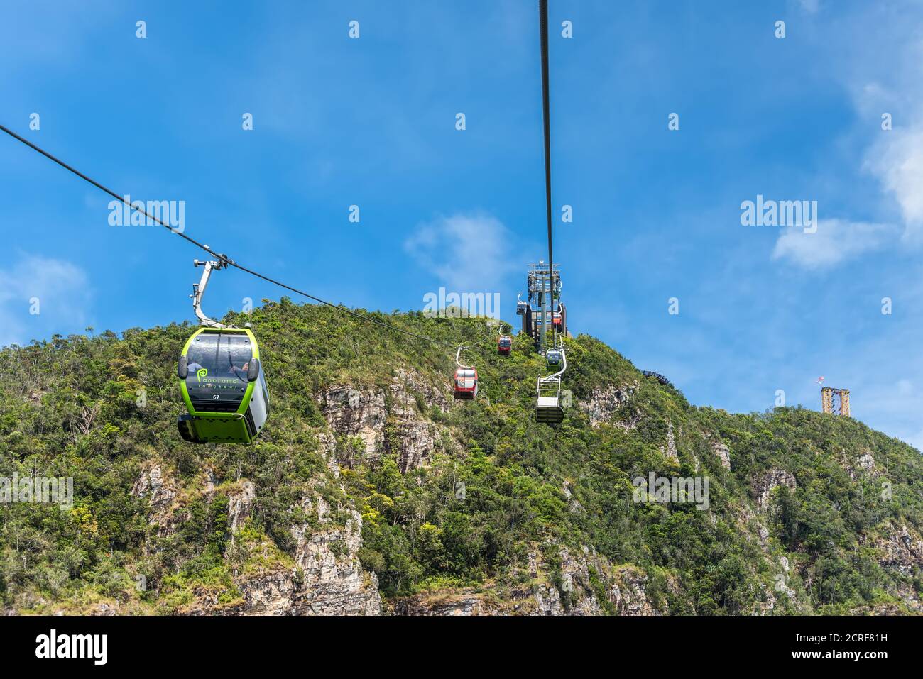 Langkawi, Malaysia November 30, 2019 The Langkawi Cable Car, also