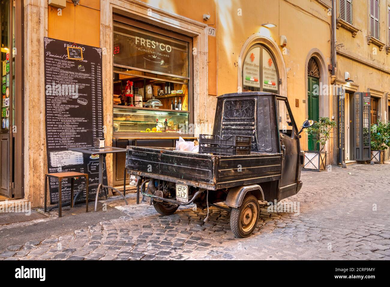 Ape piaggio parked street hi-res stock photography and images - Alamy