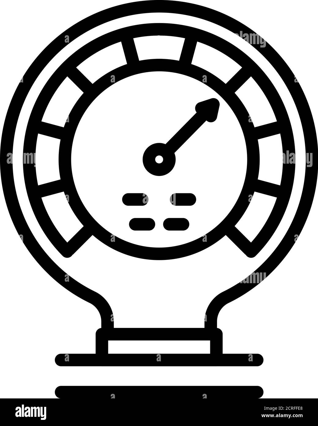 Manometer energy icon, outline style Stock Vector
