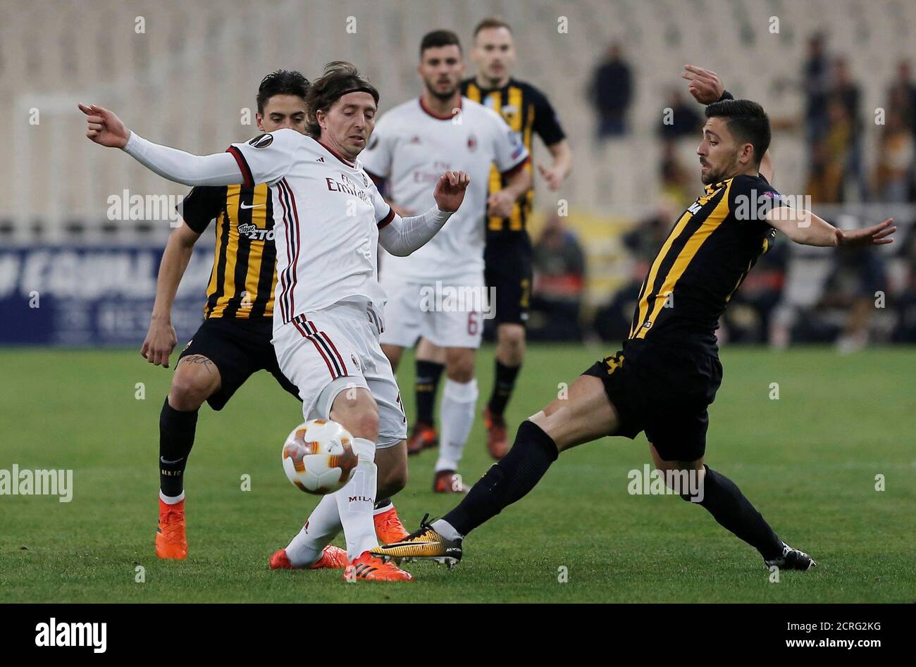 Soccer Football - Europa League - AEK Athens vs AC Milan - OAKA Spiros  Louis, Athens, Greece - November 2,