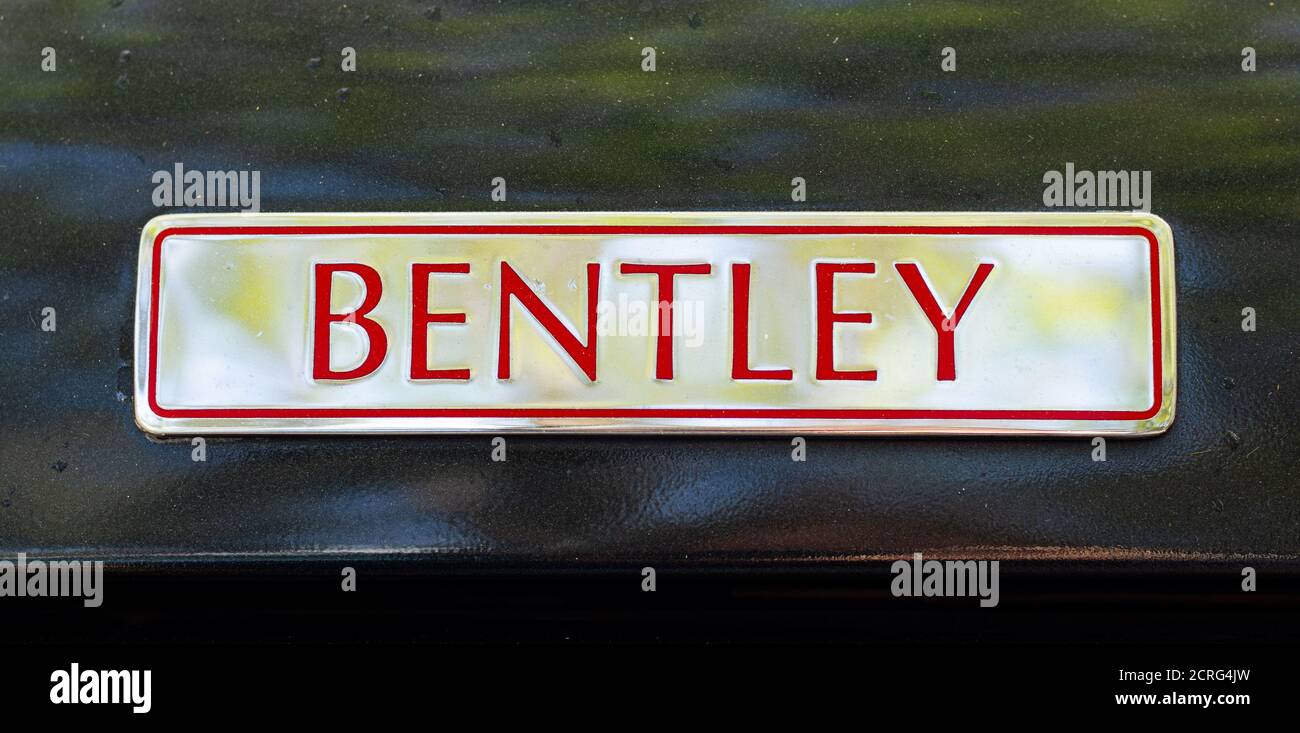 Bentley car badge Stock Photo Alamy