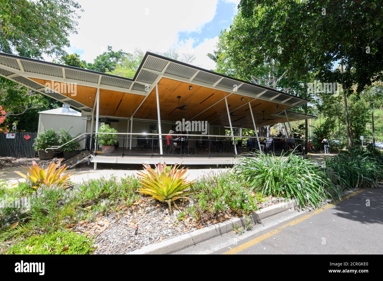 Terrace of Eva's Café, Brown Darwin Botanic Gardens, Darwin, Northern Territory, NT