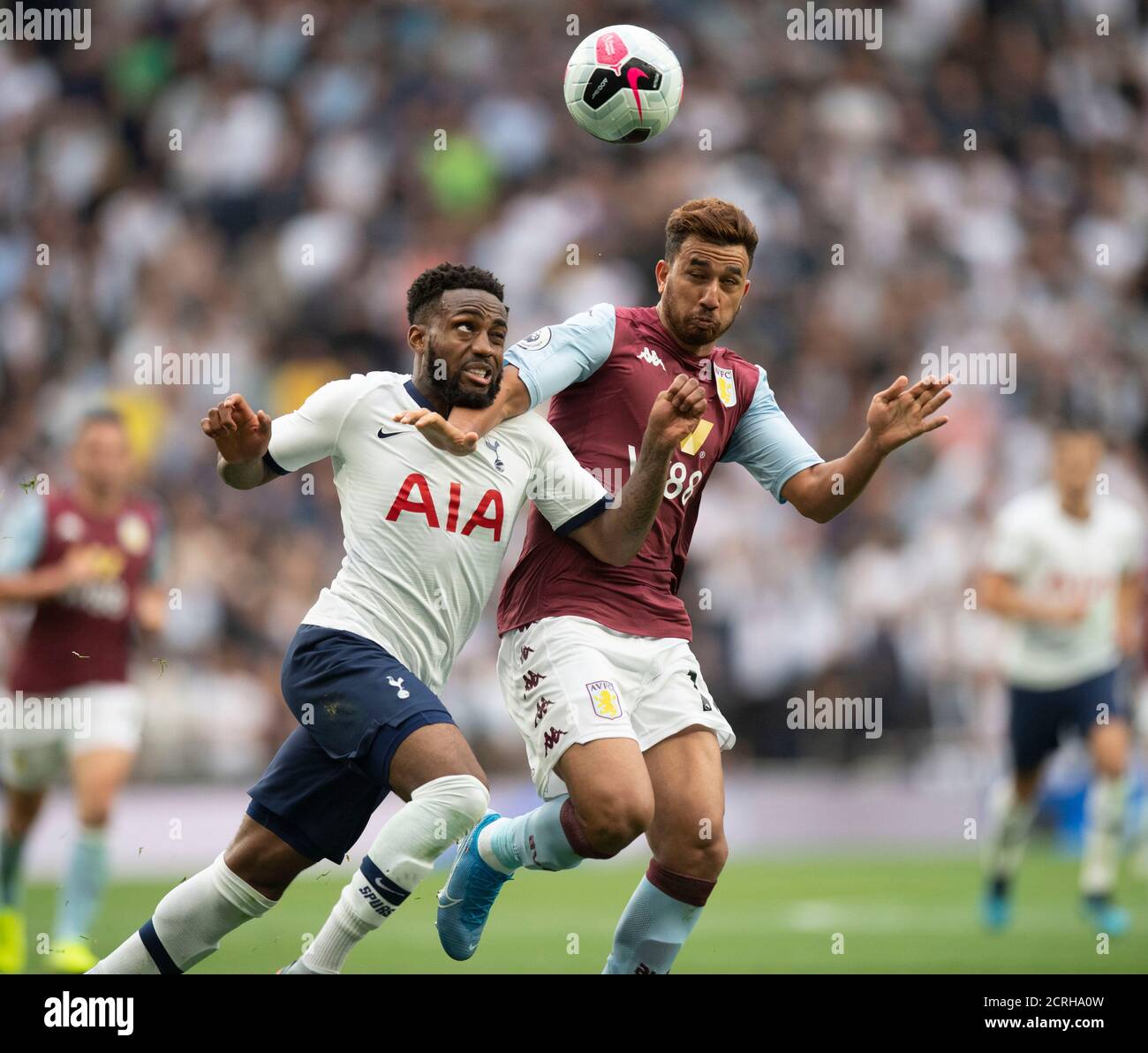 Danny Rose tries to hold off Trezeguet   PHOTO CREDIT : © MARK PAIN / ALAMY STOCK PHOTO Stock Photo
