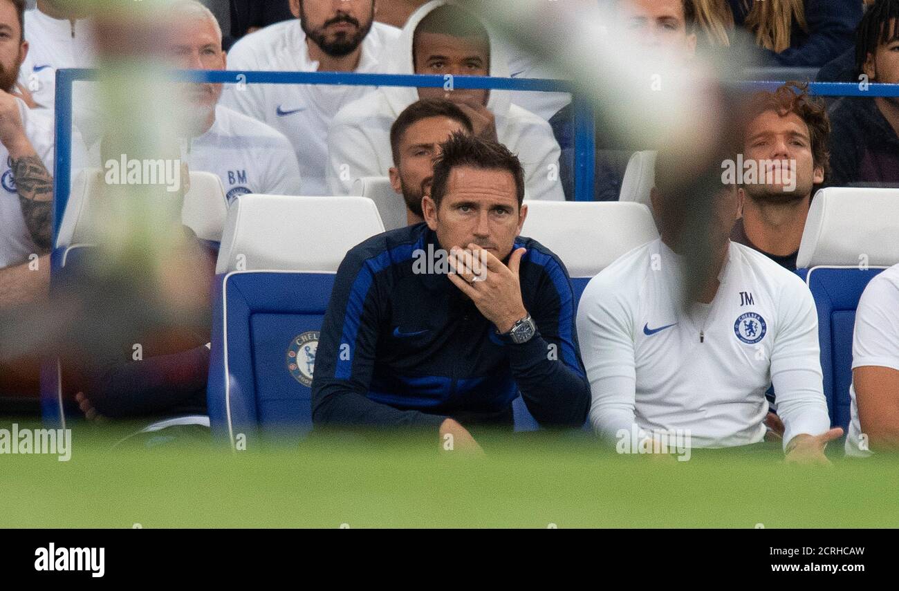 Frank Lampard - Chelsea Manager.  Chelsea v Sheffield Utd. Premier League. PICTURE CREDIT : © MARK PAIN /  ALAMY STOCK IMAGE Stock Photo