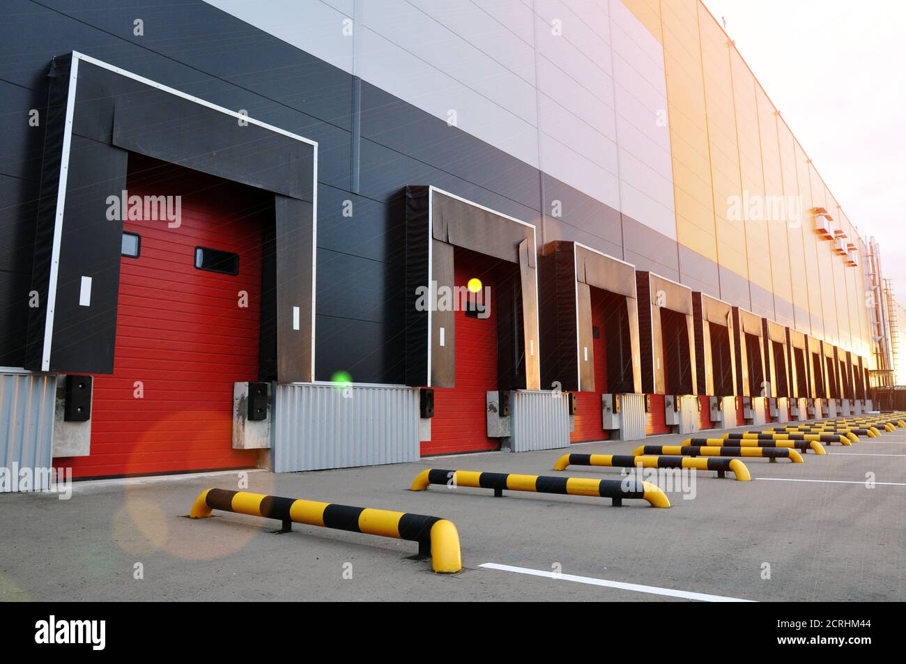 Loading docks of a modern logistics complex Stock Photo Alamy