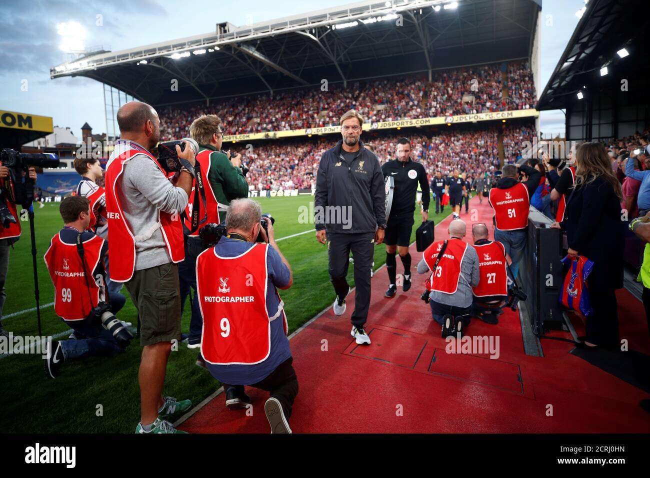 Soccer Football - Premier League - Crystal Palace v Liverpool - Selhurst Park, London, Britain - August 20, 2018  Liverpool manager Juergen Klopp before the match              REUTERS/Eddie Keogh  EDITORIAL USE ONLY. No use with unauthorized audio, video, data, fixture lists, club/league logos or 'live' services. Online in-match use limited to 75 images, no video emulation. No use in betting, games or single club/league/player publications.  Please contact your account representative for further details. Stock Photo