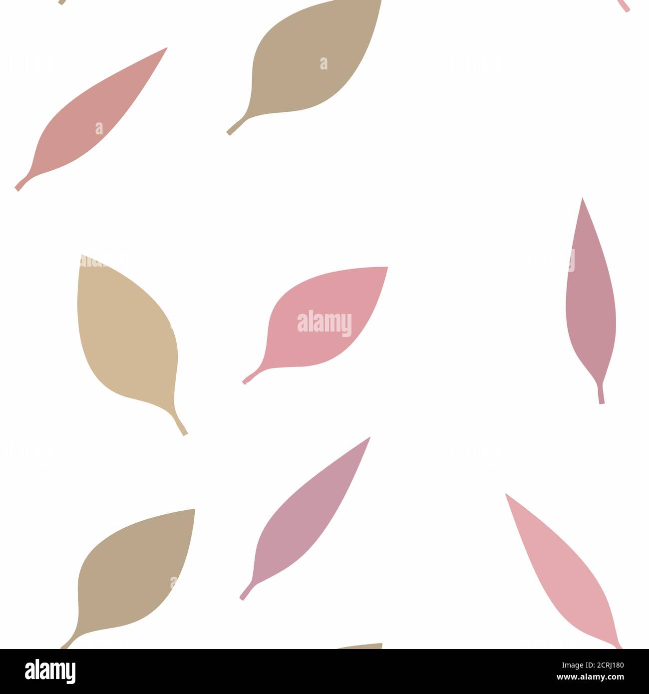 Fall Leaves Seamless Vector Pattern - Repeating ornament for textile, wraping paper, fashion etc. Stock Vector